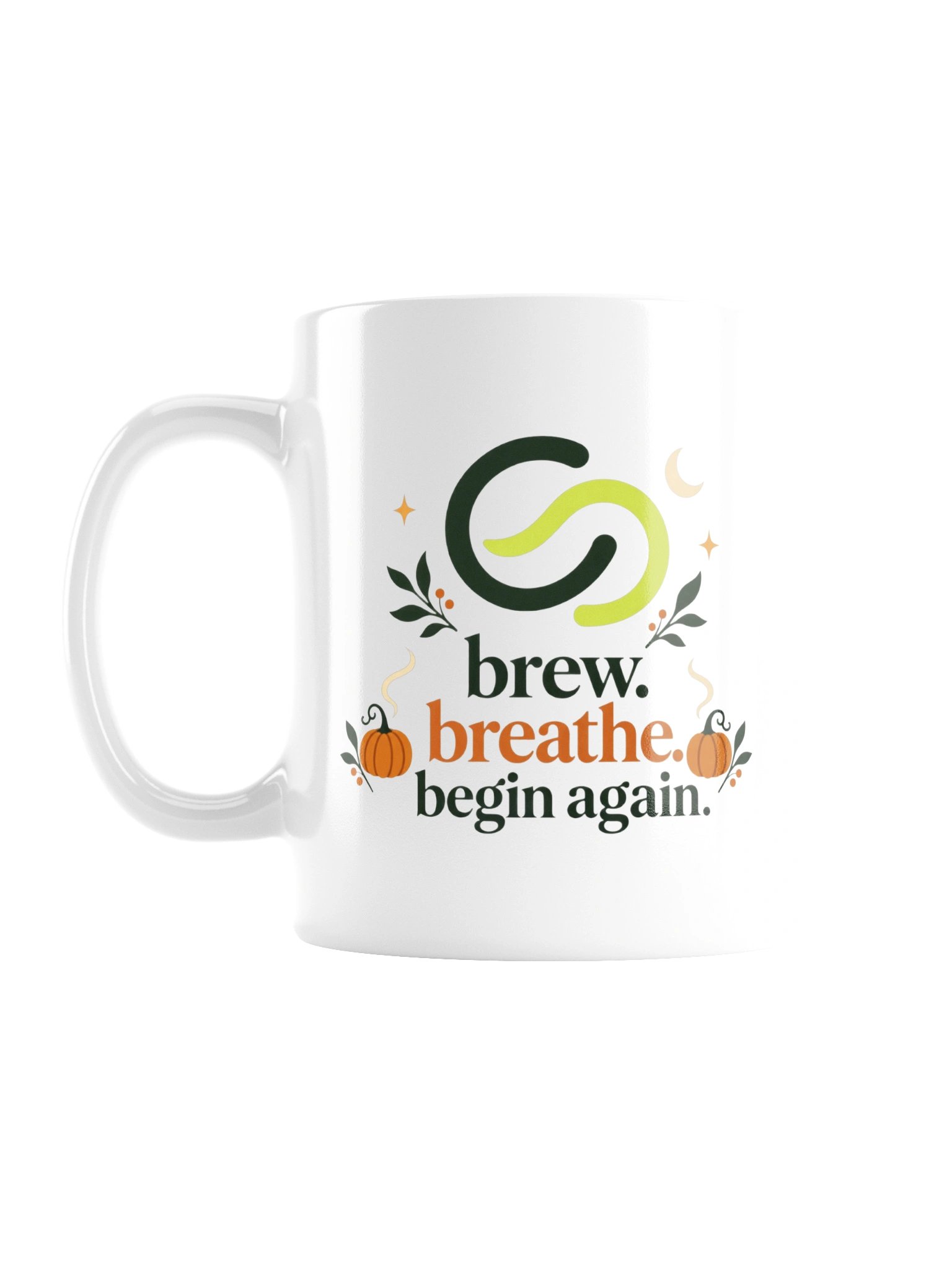 Brew, Breathe, Begin Again Halloween Coffee Mug product image (1)