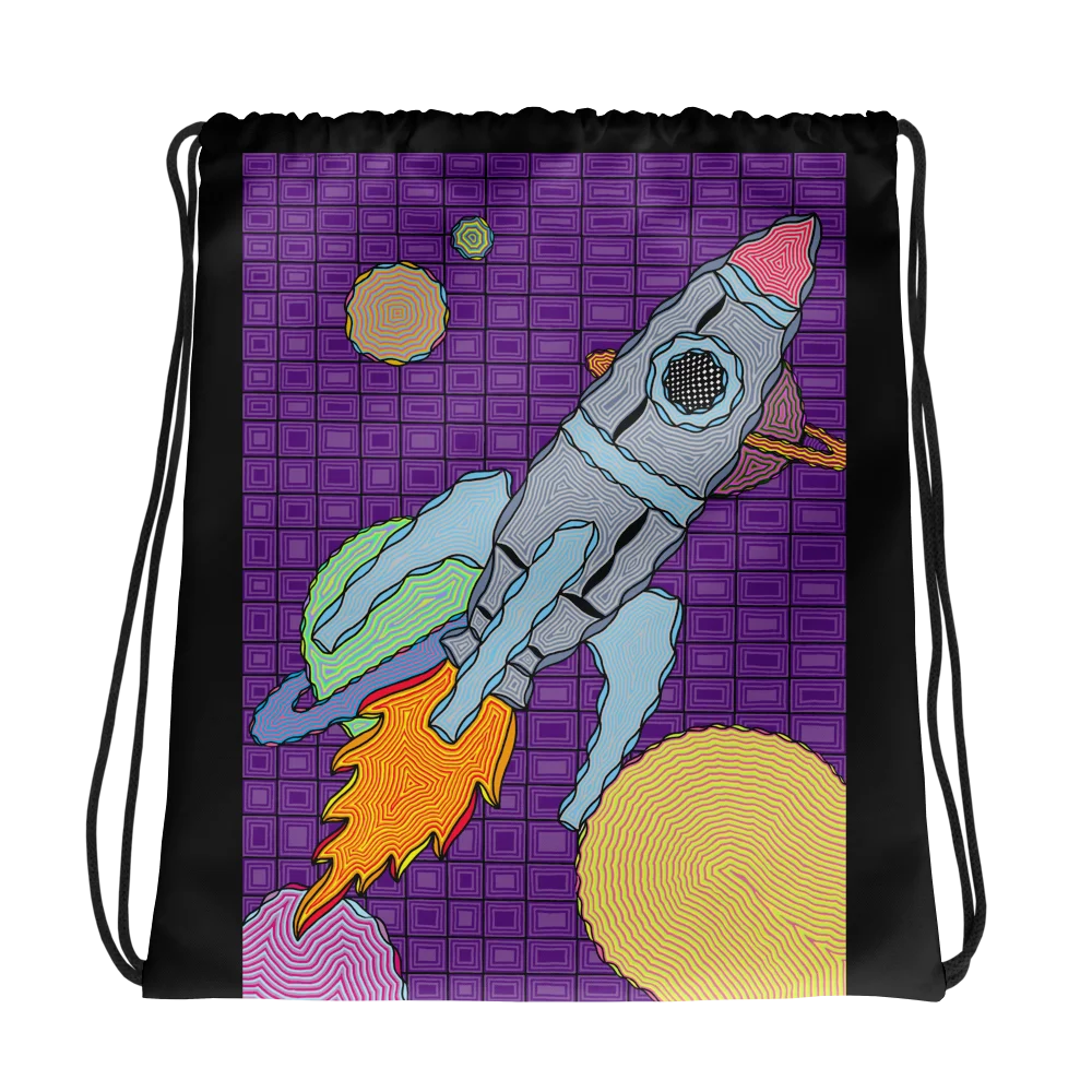 Drawstring Bag (Space v2) product image (1)