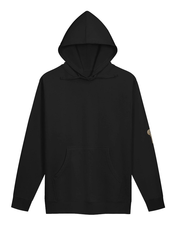 The Gatekeeper’s Key – Black Reverse Motion Edition (Back + Left Sleeve Print) | Unisex Midweight Hoodie product image (1)