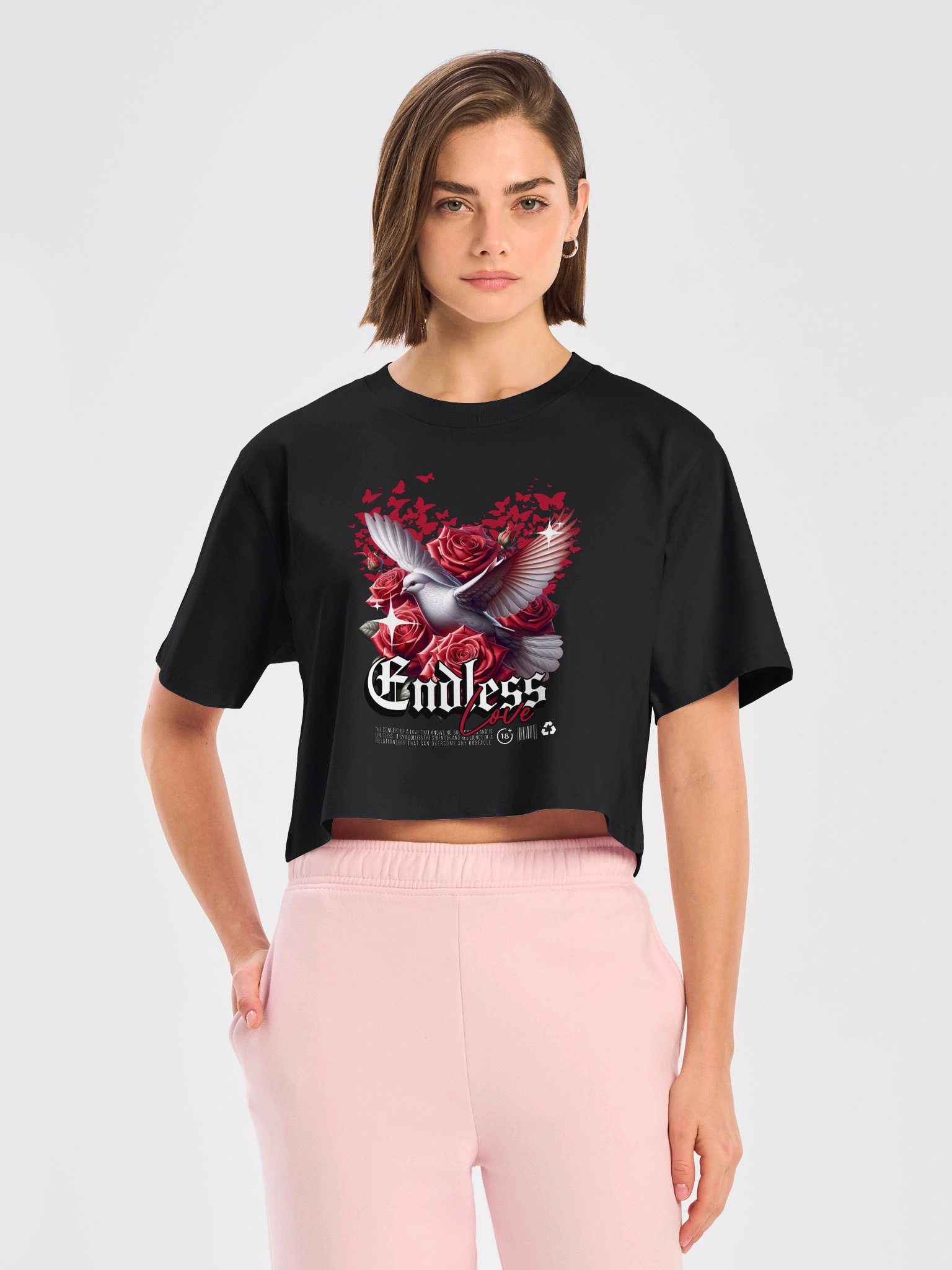 L4L Legacy Apparel "Endless Love" Cropped Tee product image (5)