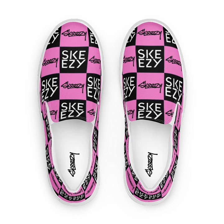 Checkered Skeezy Slip-Ons (womens) BLK/PNK product image (2)