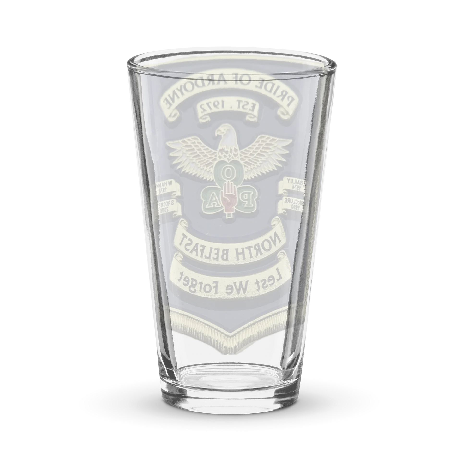 Pride of Ardoyne North Belfast Pint Glass product image (2)