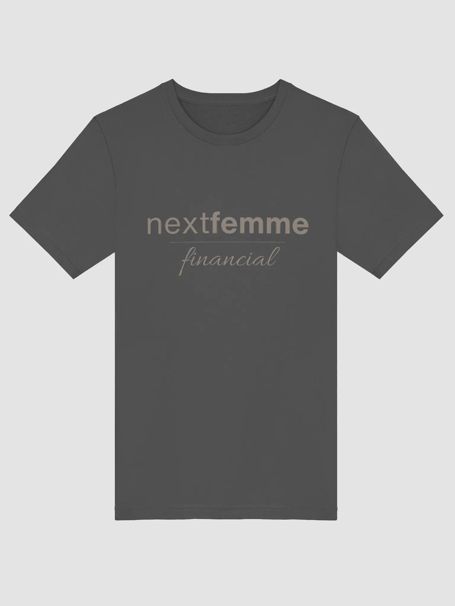 Classic Unisex T-Shirt with Taupe Logotype product image (4)
