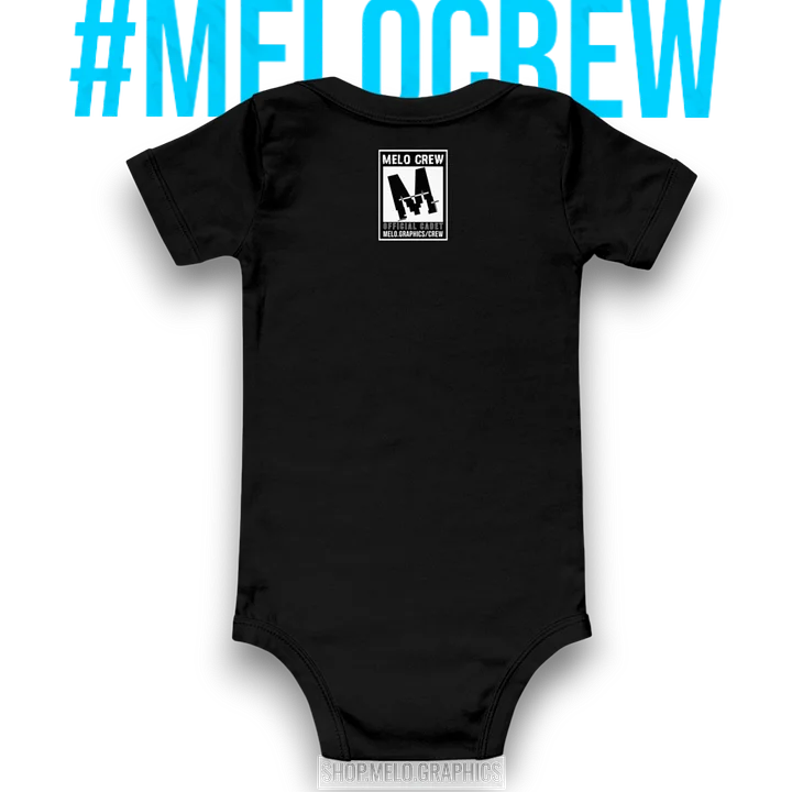 Official MELO CREW Cadet Member Badge - Classic Infant Onsie | #MadeByMELO product image (2)