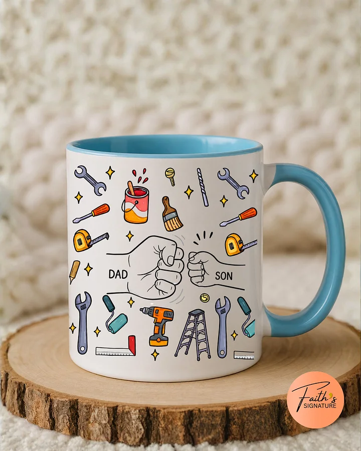Dad & Son Handyman Shirt | Father Son Fist Bump Tee | DIY Dad Gift | Construction Dad Shirt | Father's Day Gift for Dad product image (1)
