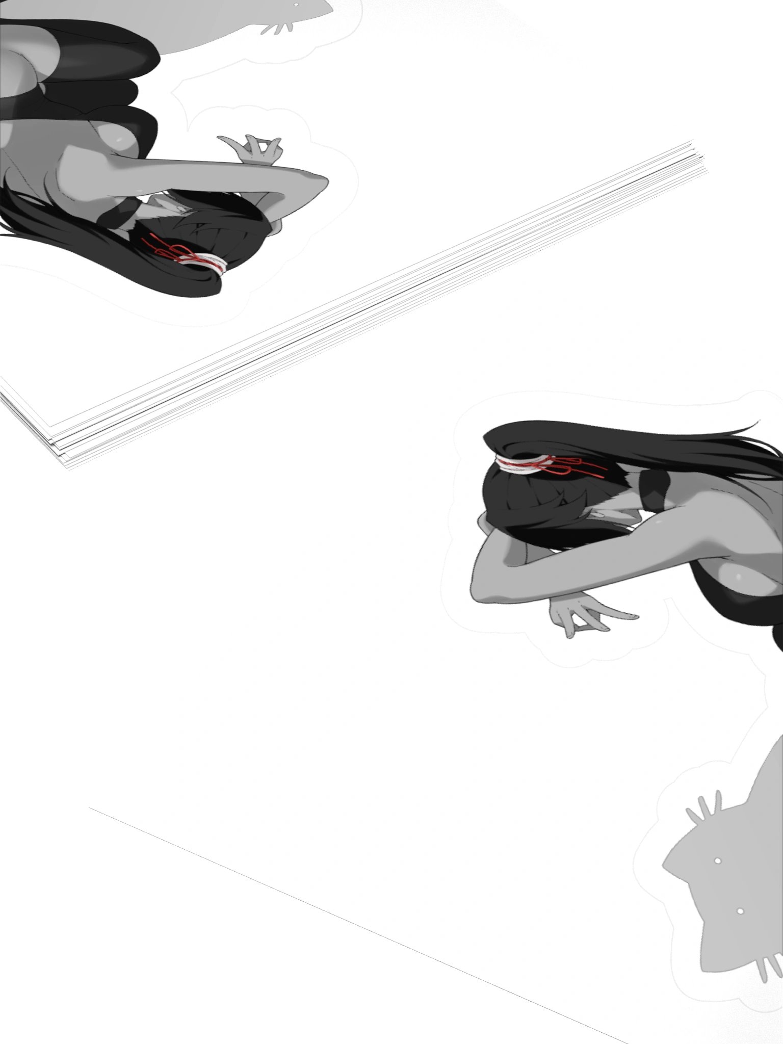 Yoruichi Cat Shadow (BLEACH) Kiss Cut Stickers product image (12)