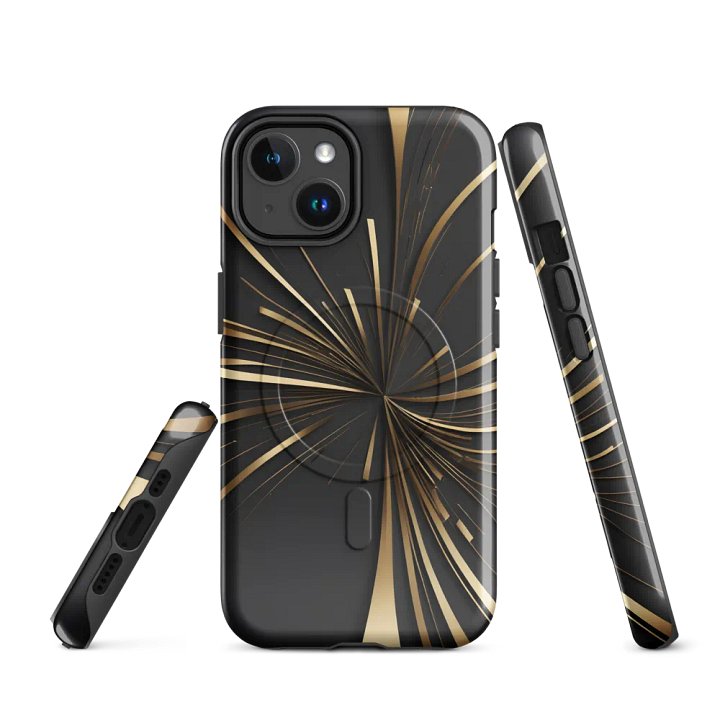 MagSafe® Tough Case for iPhone – The golden Lines Nr. 1 product image (2)