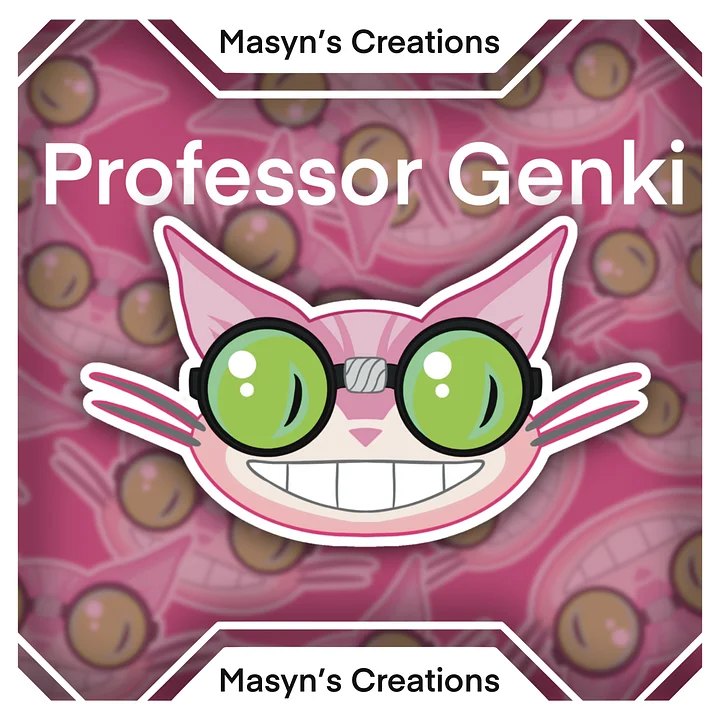 Professor Genki Sticker product image (1)