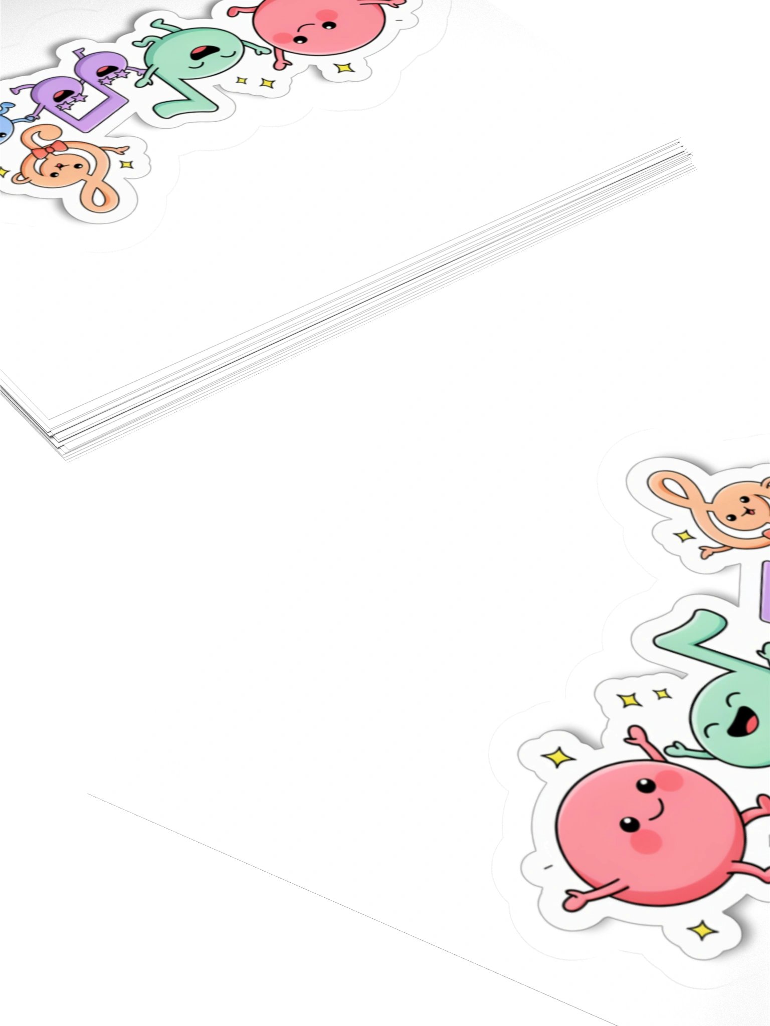 Groovy Music Notes Kiss Cut Stickers product image (12)