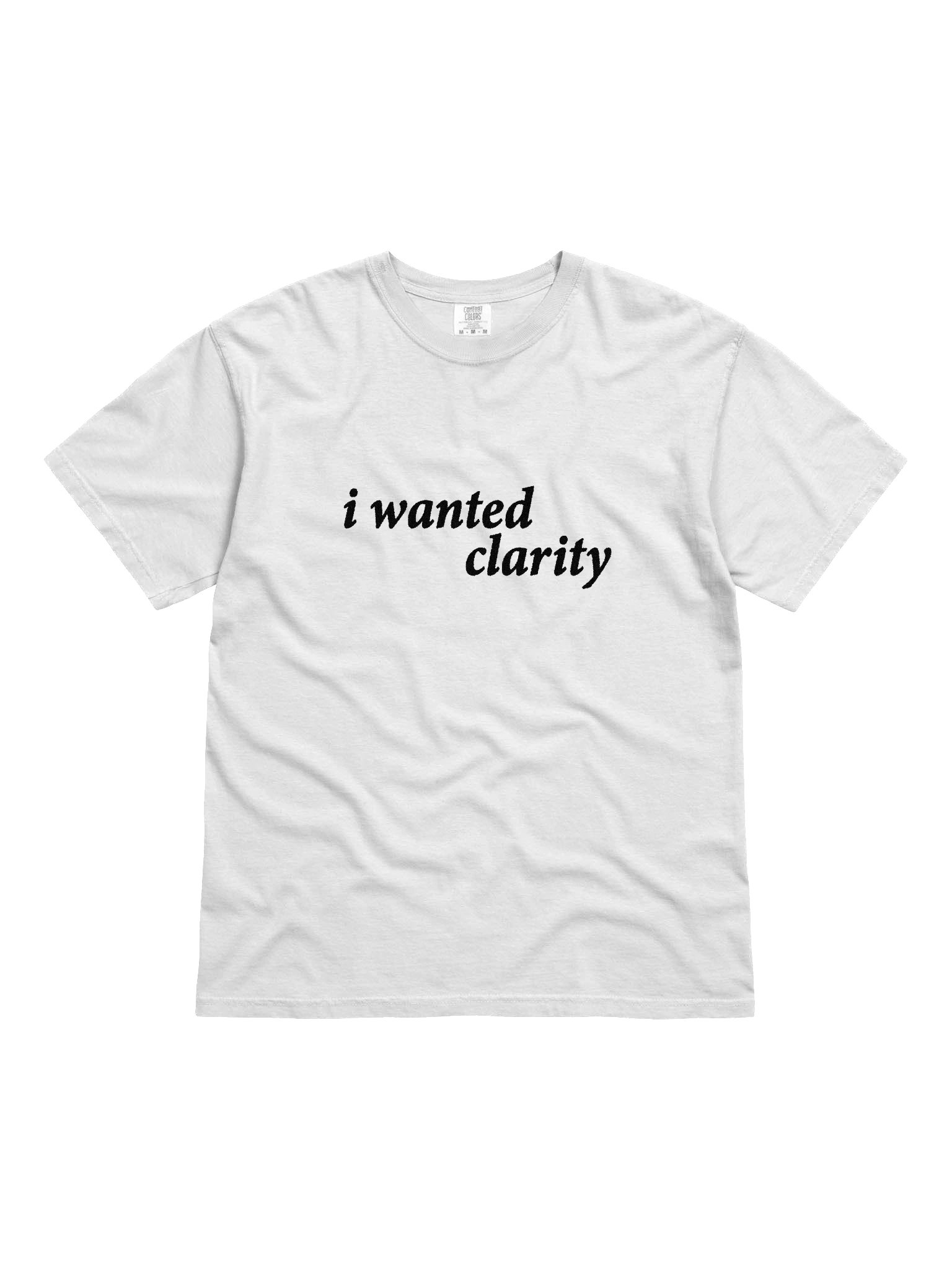 i wanted clarity embroidered tee product image (3)