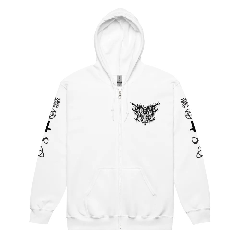 Ottomus Prime Metal Logo Zip-up (White) product image (2)