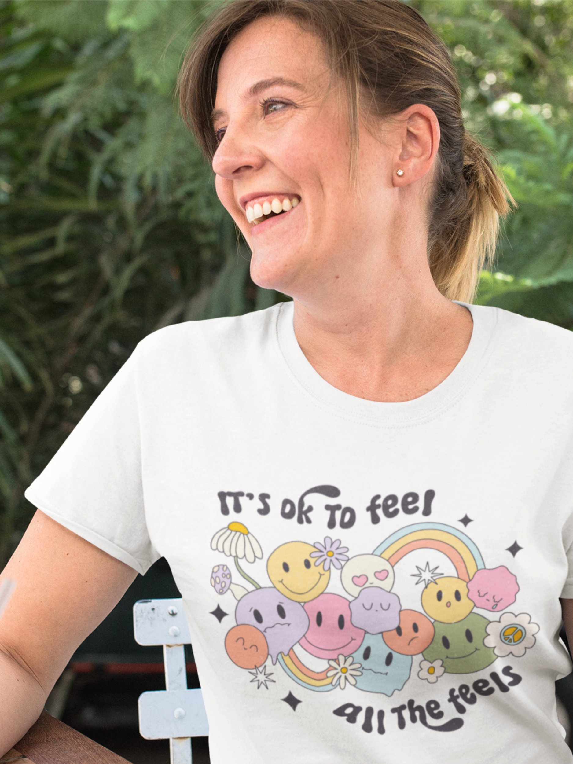 It’s OK to Feel All the Feels – Emotional Acceptance Unisex T-Shirt product image (2)
