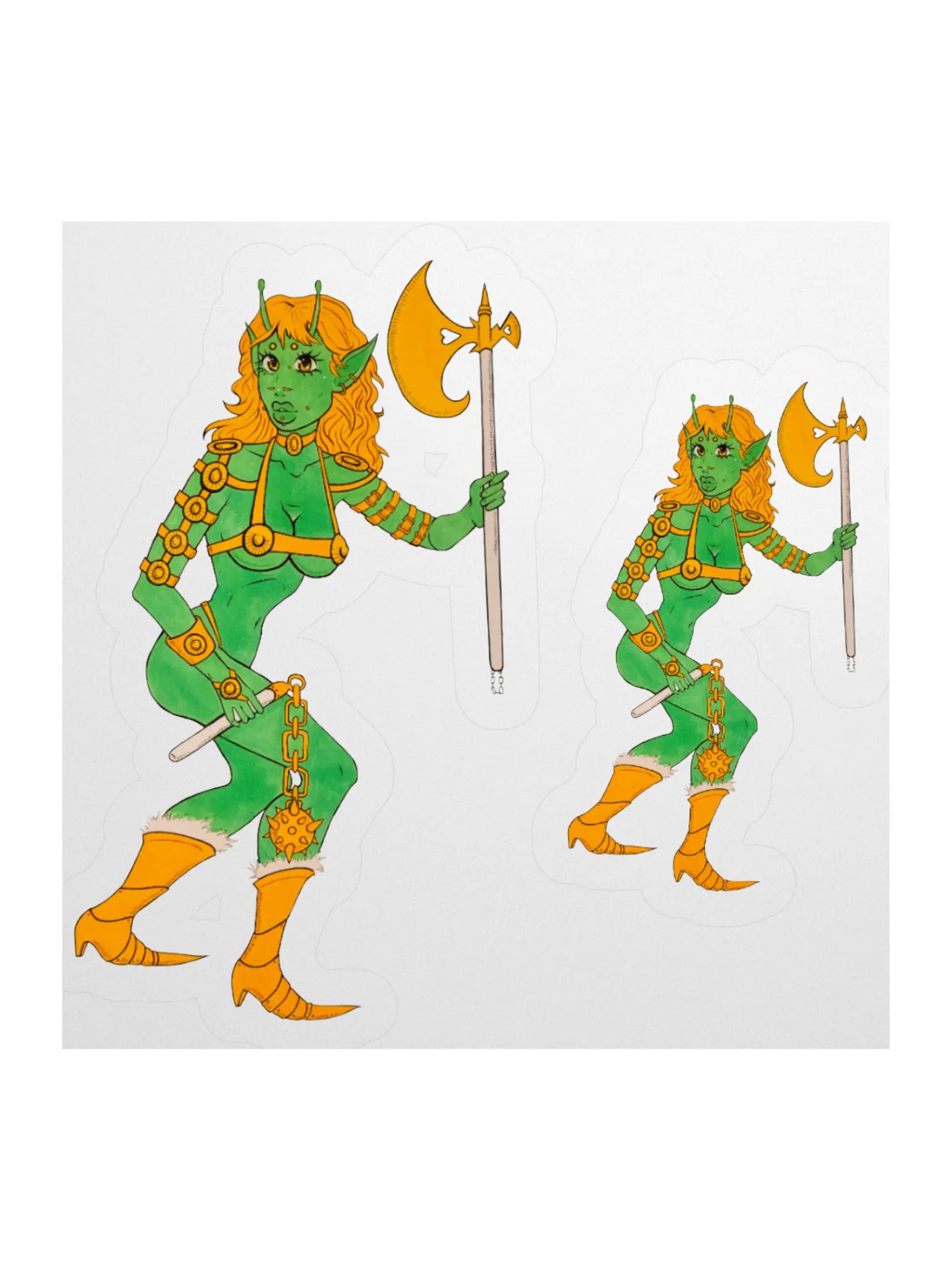 Pinuptober day 23 small stickers product image (1)