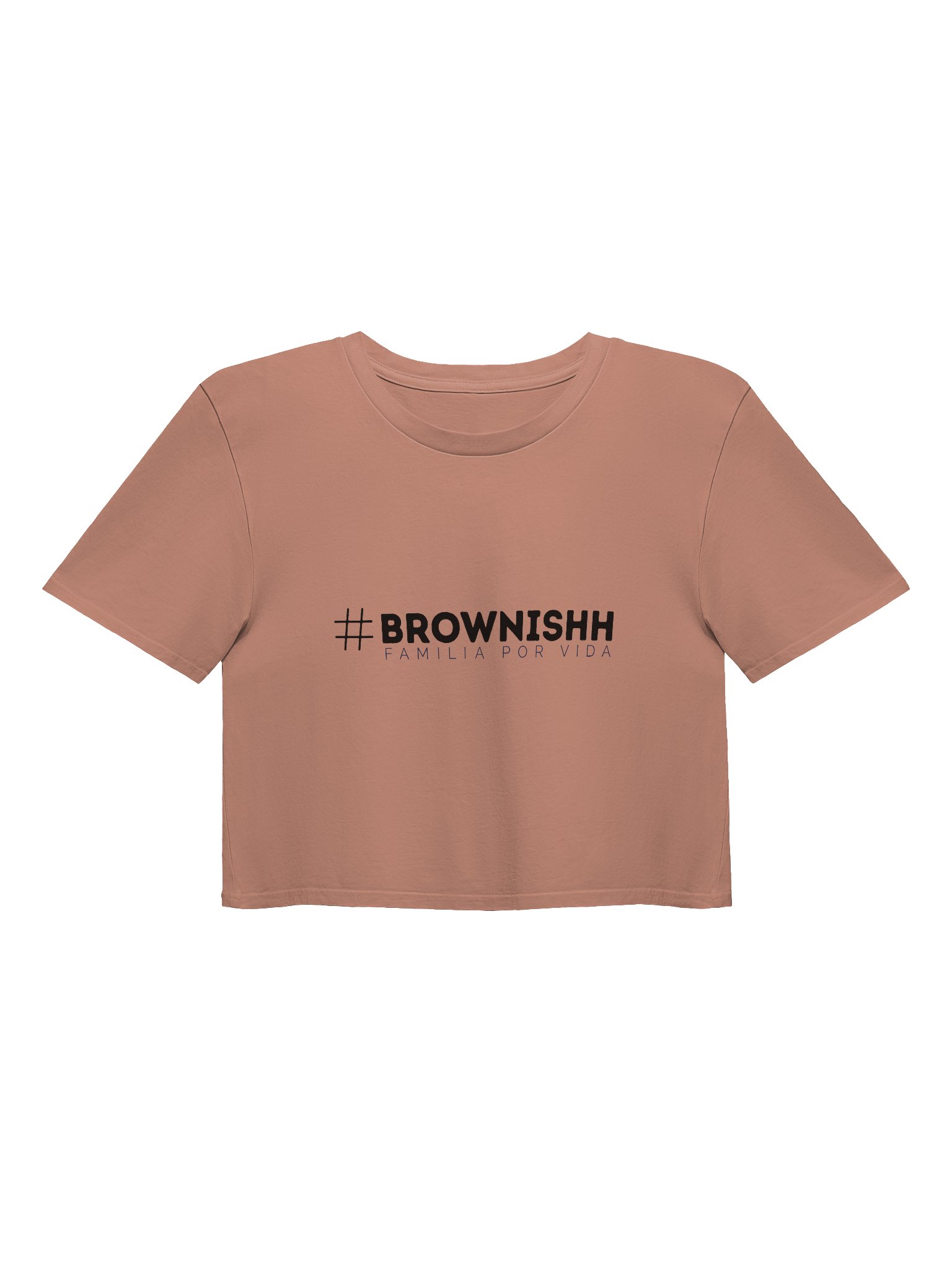 Classic Brownishh Crop Top (Tan) product image (1)