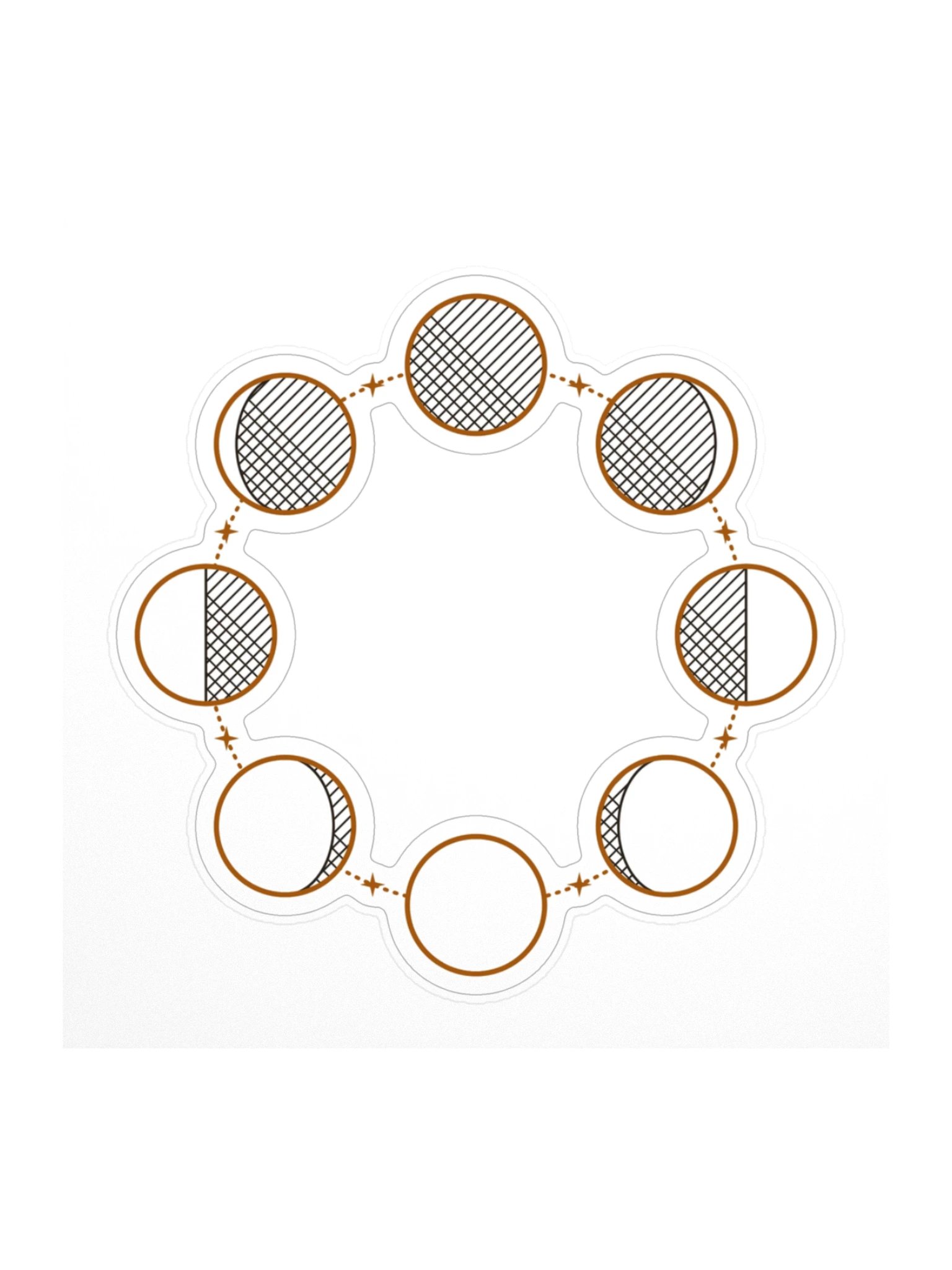 Moon phases sticker · MOTION product image (1)