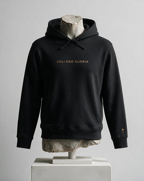 SOLI DEO GLORIA ORGANIC-BLEND SIDE-POCKET HOODIE