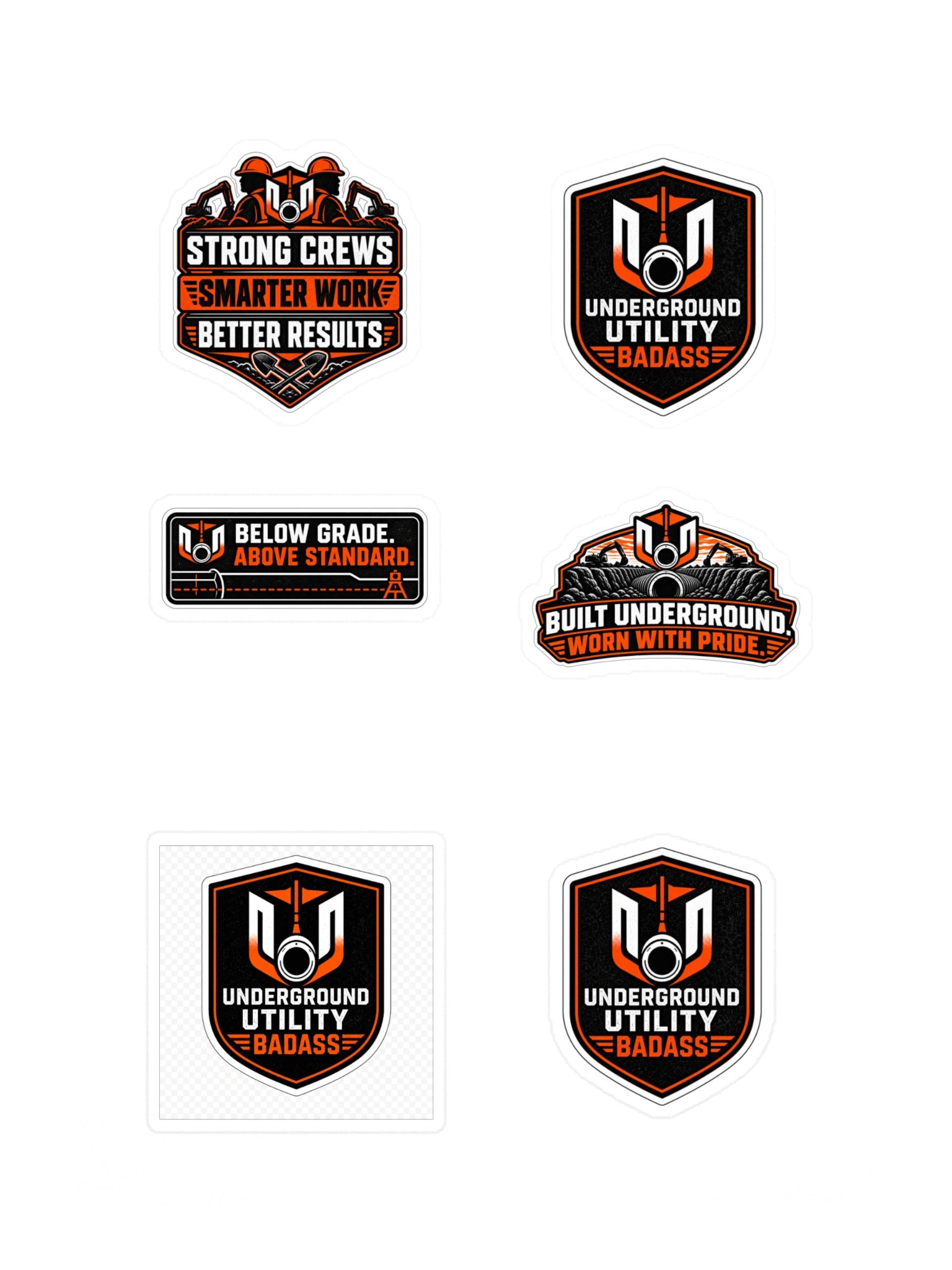 Underground Utility Badass Stickers product image (3)