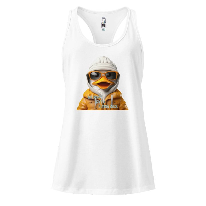 We Don't Give A Flying Duck Graphic Racerback Tank product image (1)