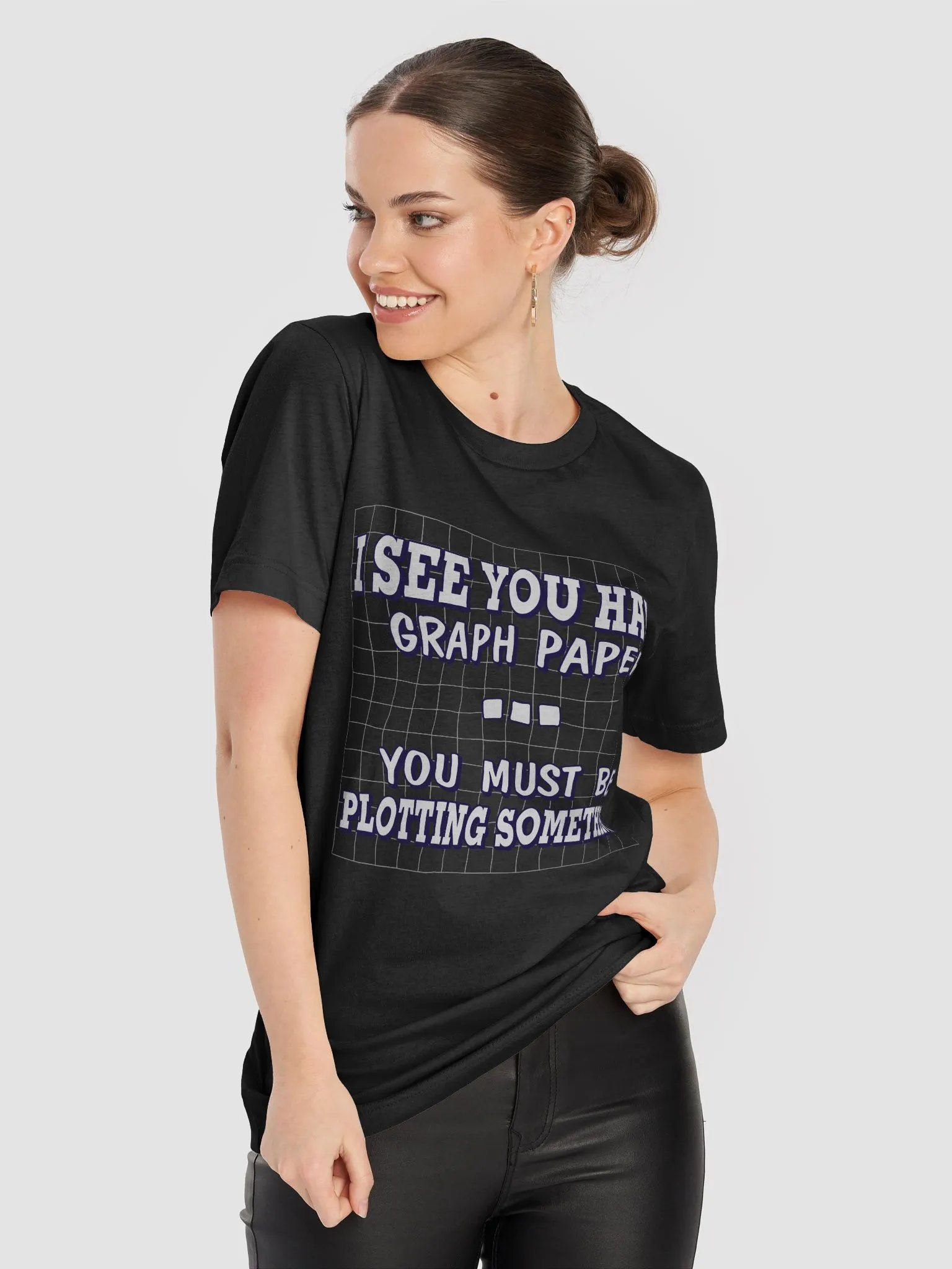 I see you have graph paper T-shirt product image (1)