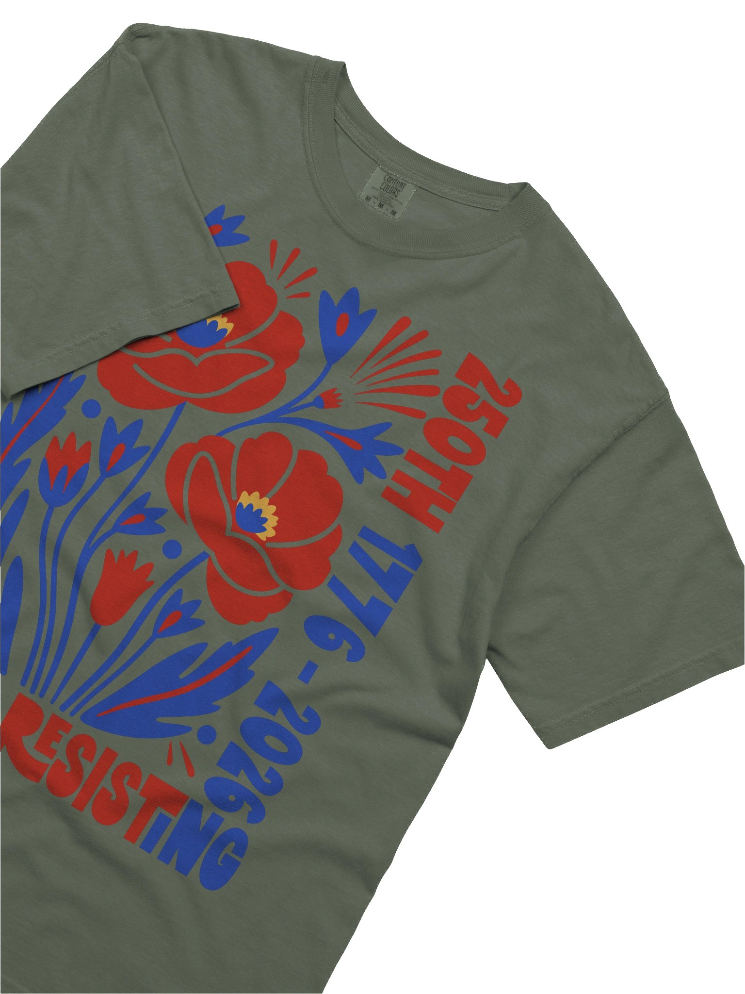 Still Resisting Boho Astract Poppies, 250th Bday Shiirt product image (53)