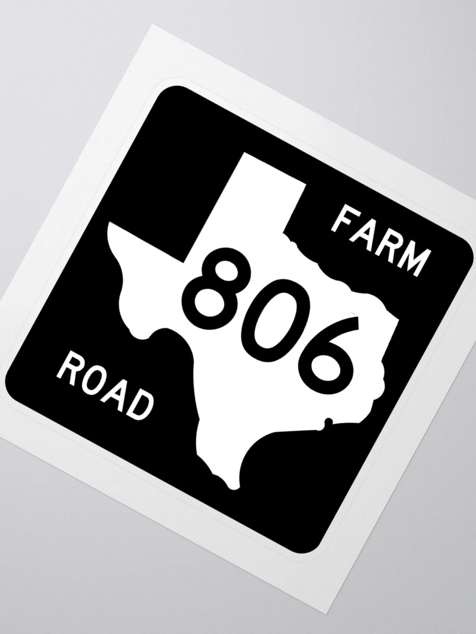 Texas Farm Road Sign FM 806 Sticker product image (2)