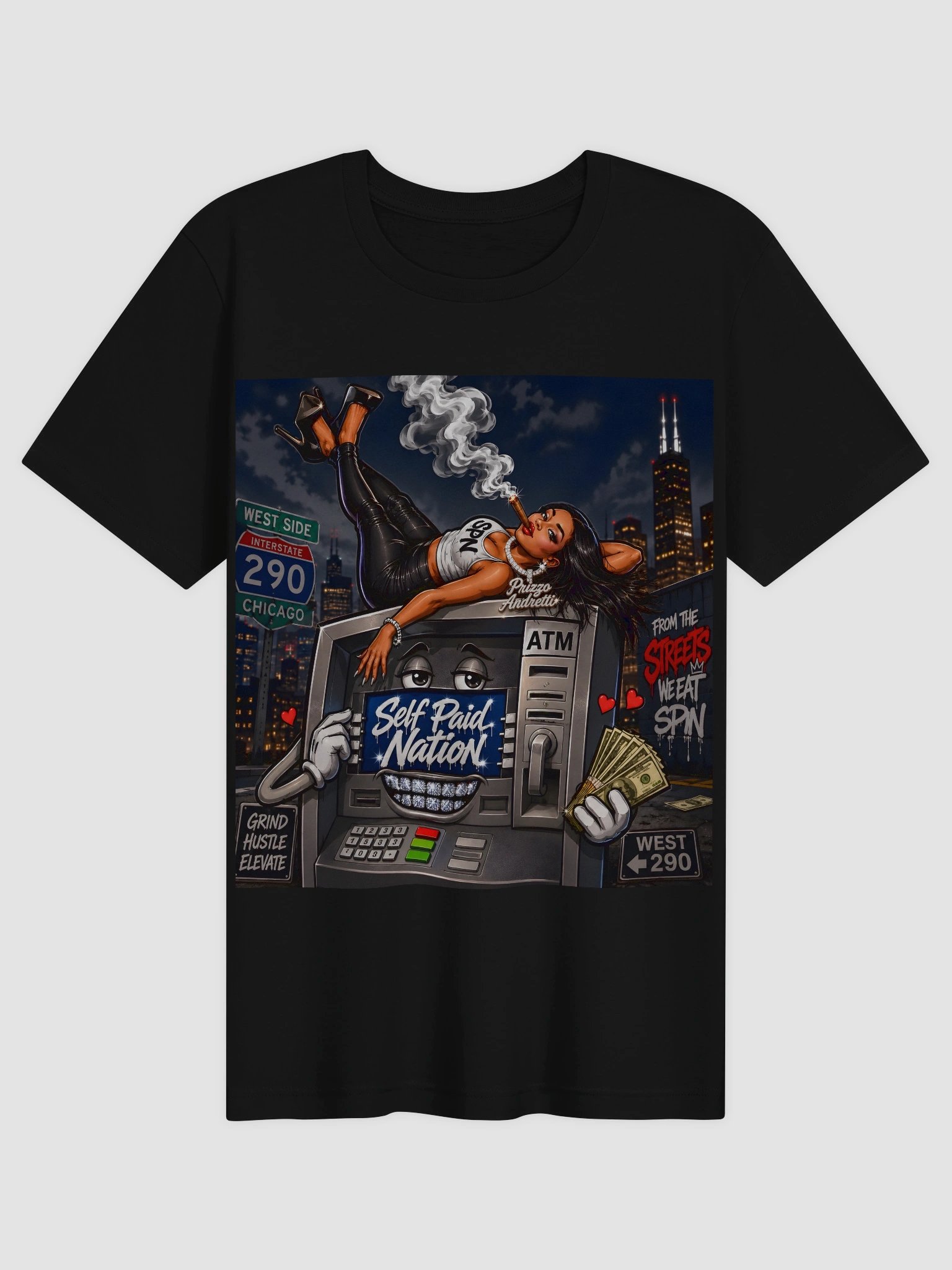 Self Paid Nation Chicago Hustle Tee product image (2)