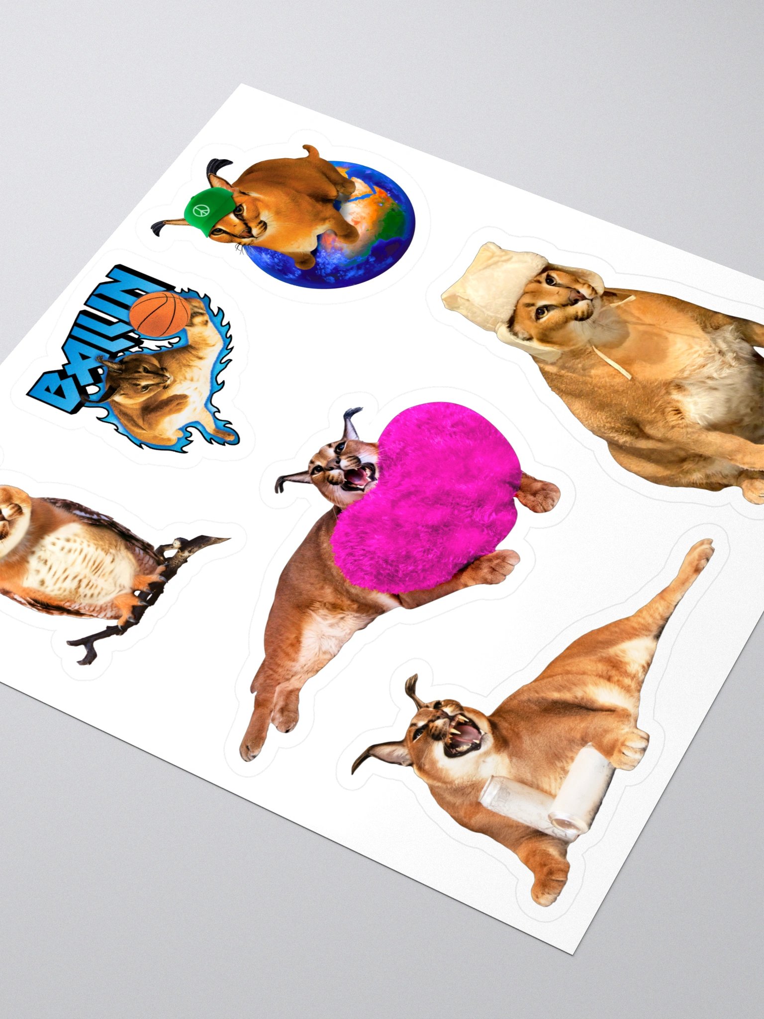 Big Floppa Caracal Sticker Pack product image (3)
