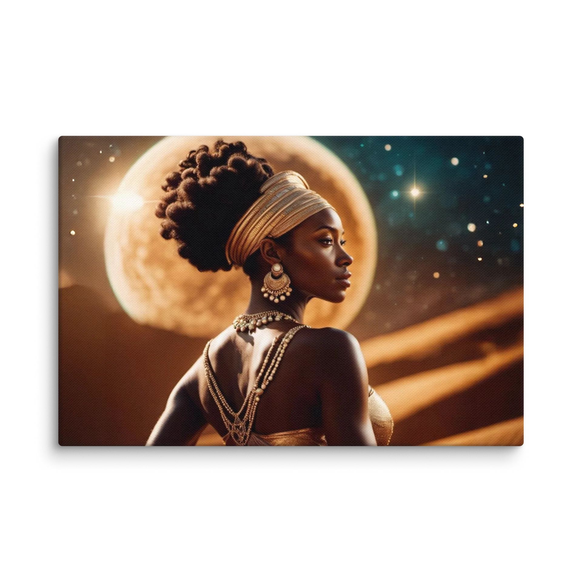 Celestial Goddess Portrait Canvas product image (1)