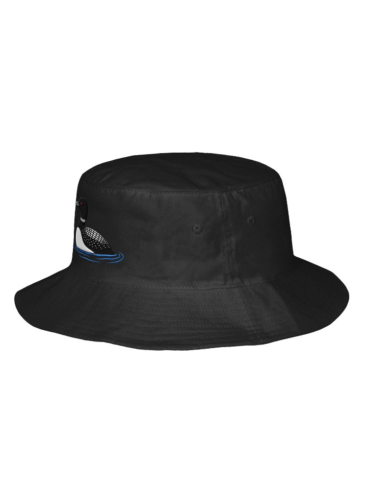 Common Loon Embroidered Bucket Hat | Loon Bird Sun Hat product image (10)