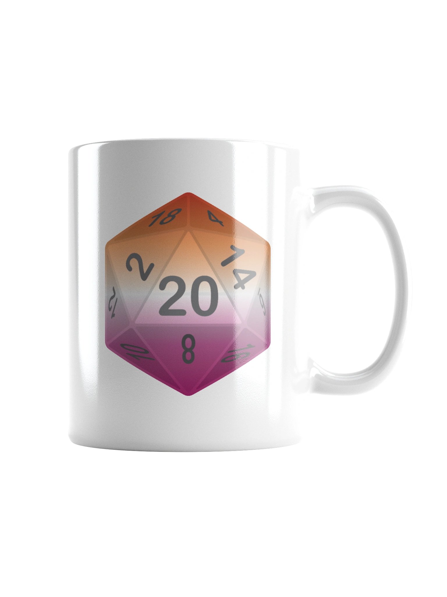 Lesbian Pride D20 Mug product image (1)