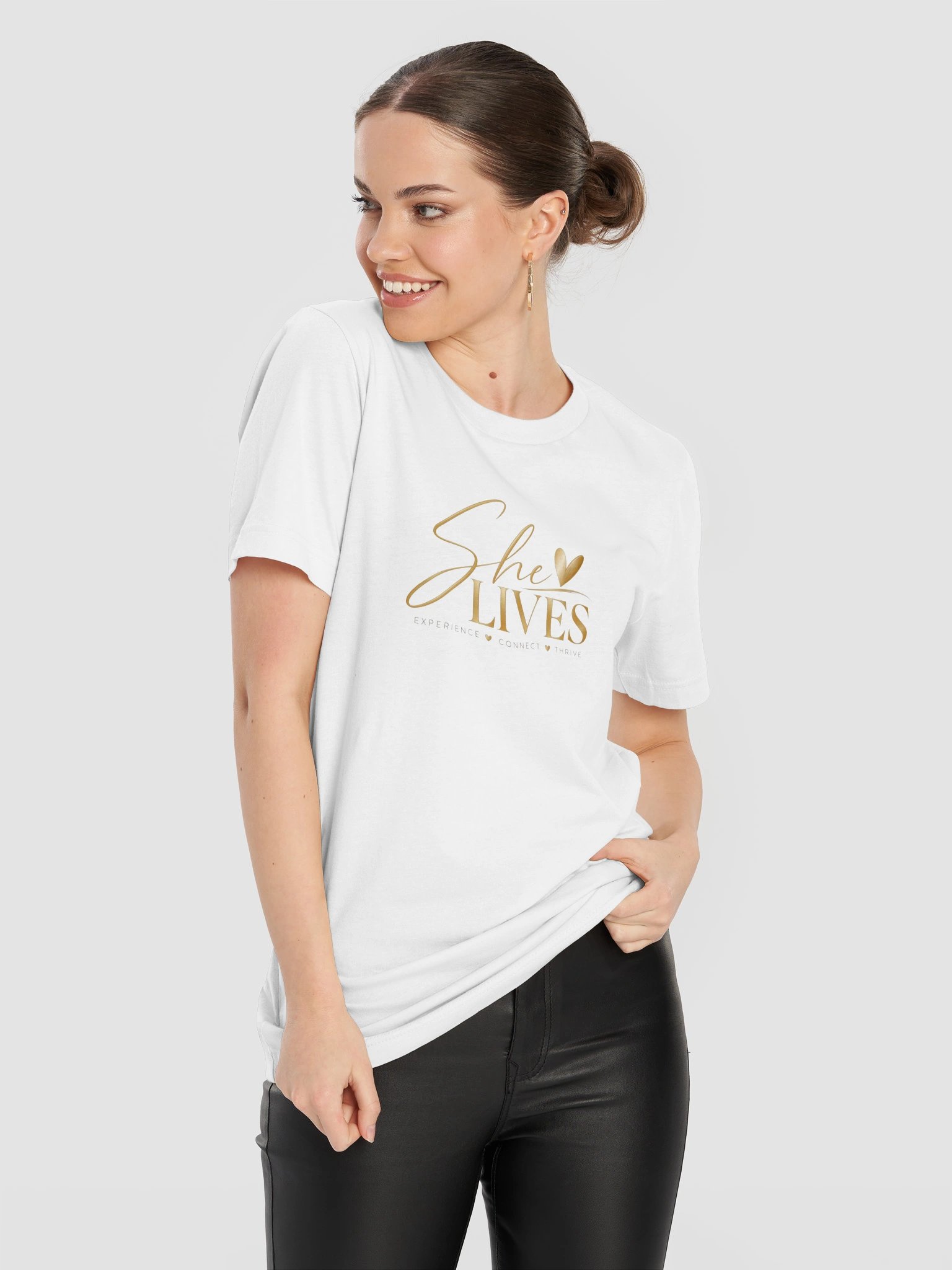 She Lives Gold Logo Tee product image (11)