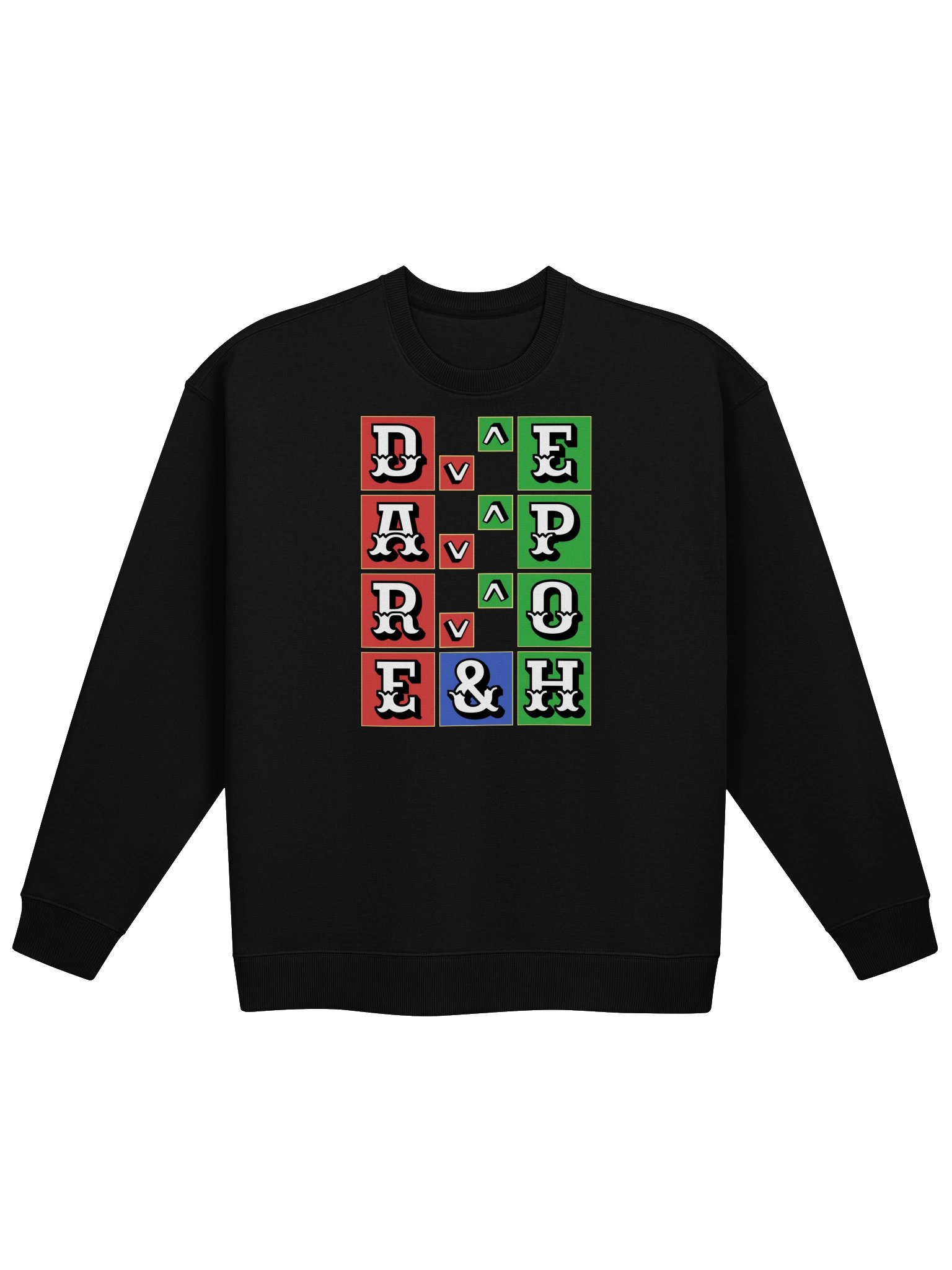 Dare And Hope Motivational Unisex Organic Cotton Blend Oversized Graphic Sweatshirt product image (1)