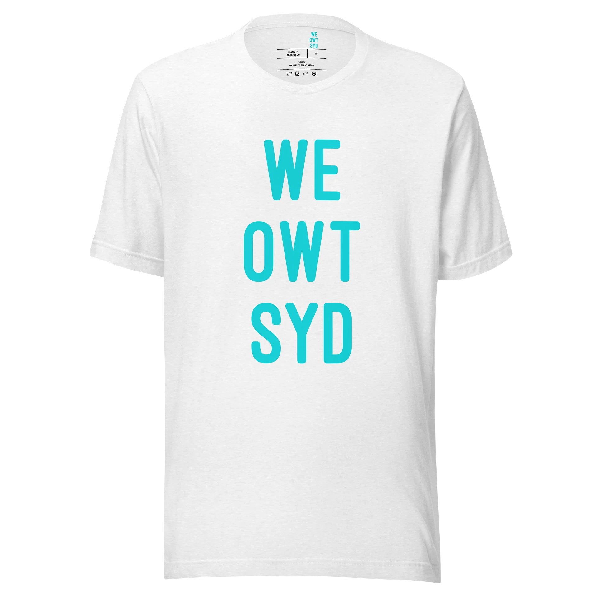 WeOwtsyd Gen 2 Premium T-shirt - White/Teal product image (3)