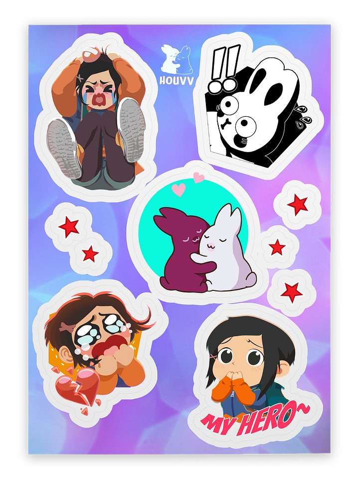 Ling & Bunny sticker sheet product image (1)