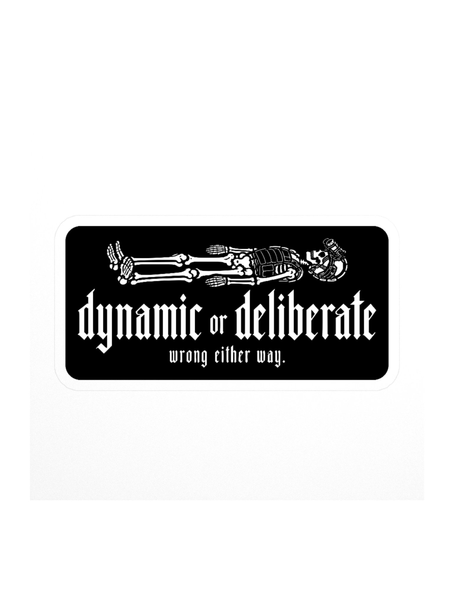 Dynamic or Deliberate Sticker product image (1)