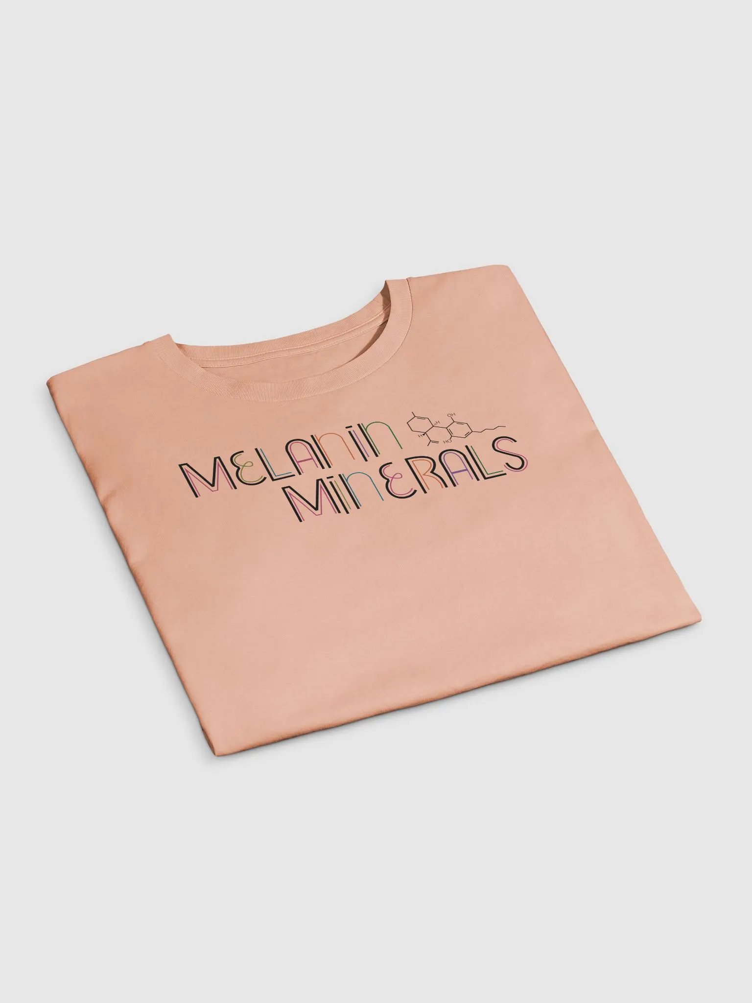 MM Stacked Logo Tee (Peach) product image (3)