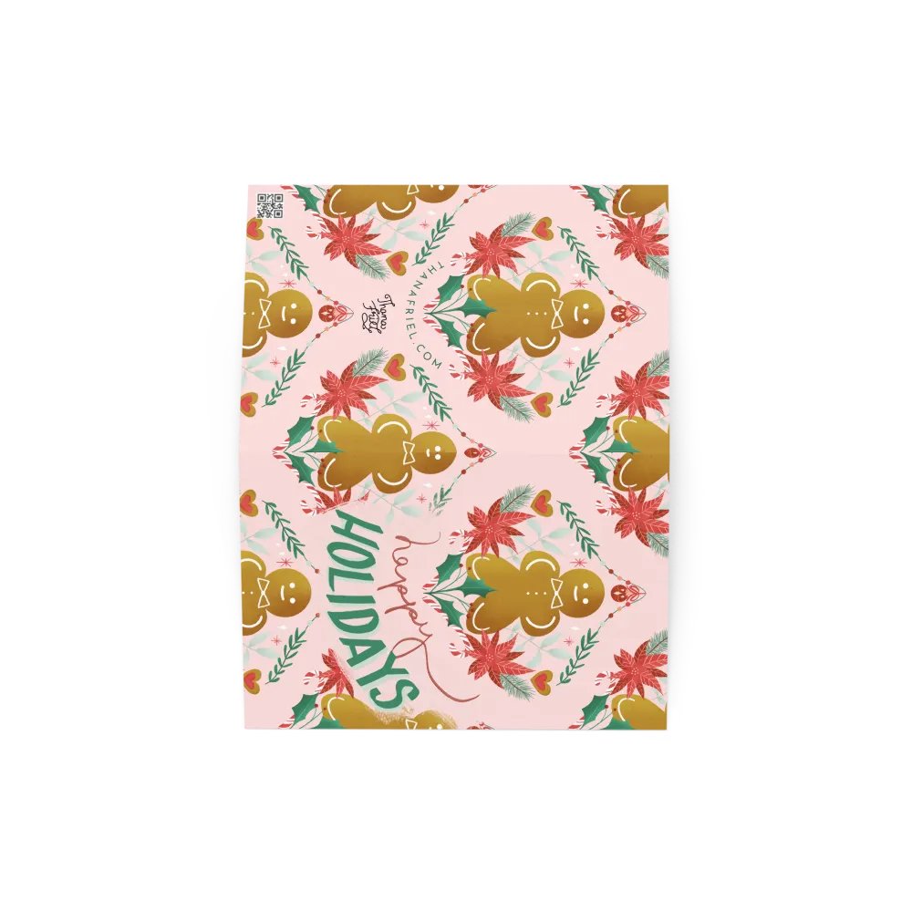 Gingerbread Man Greeting Card »Happy Holidays« product image (6)