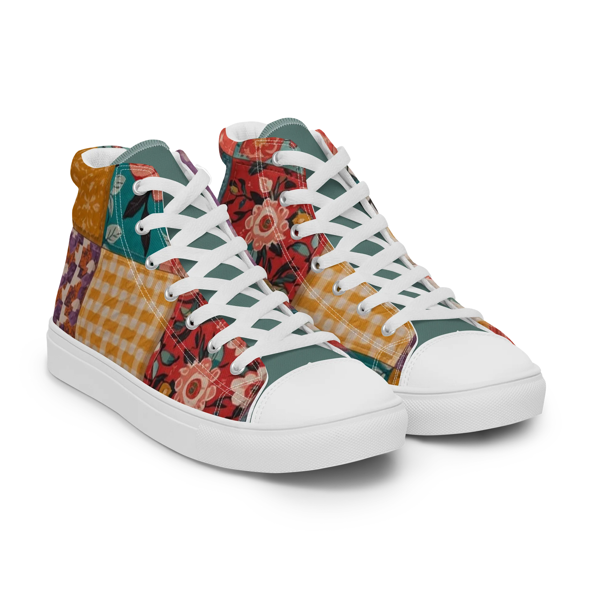 Patchwork Floral High Tops product image (8)