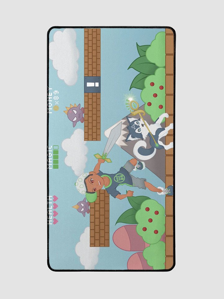 Broshi and Bowshi Adventure Deskmat 15.5x31.5 Inches product image (2)