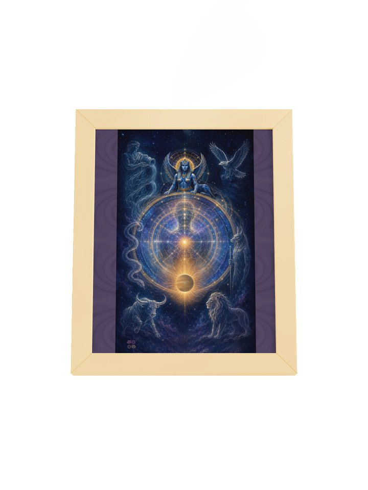 10 Wheel of Fortune Tarot Art Framed Poster product image (1)