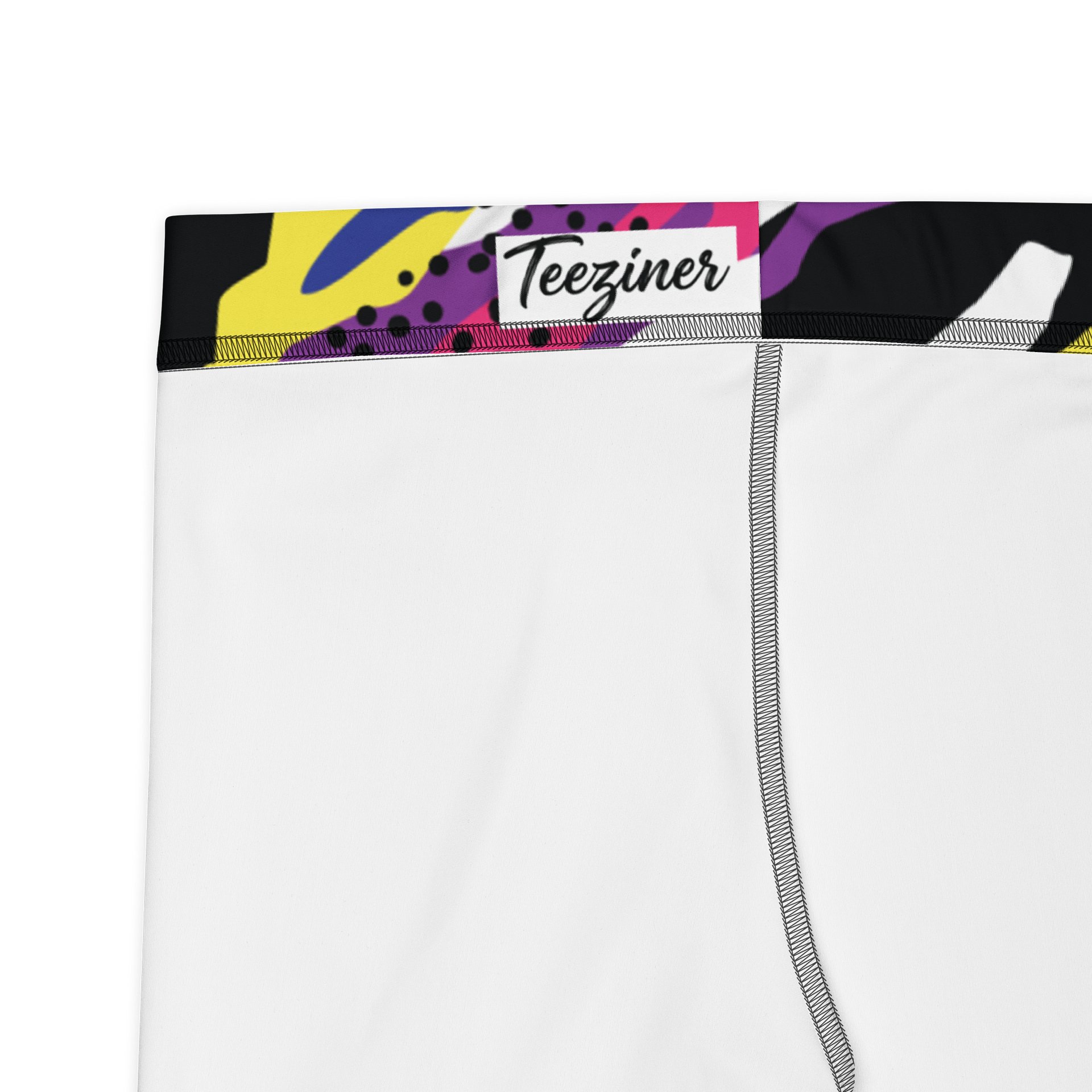 Retro 90s Cyber-Pop Waves | Vibrant All-Over Print Shorts product image (7)