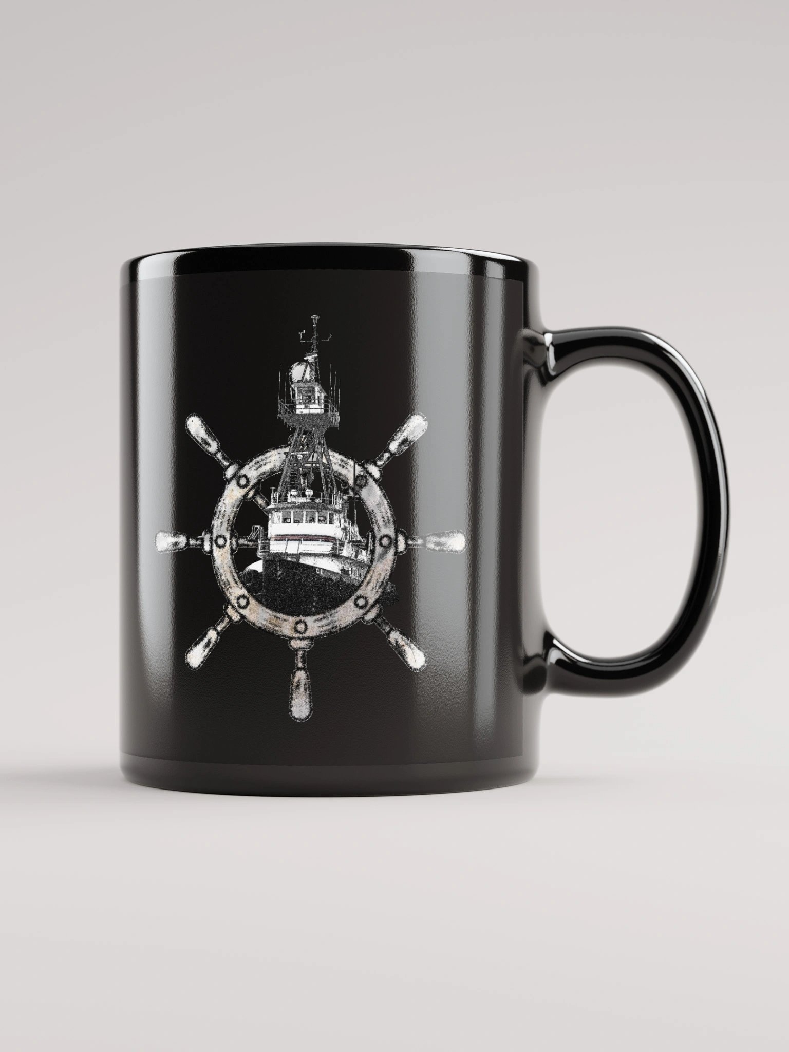 Ship Wheel & Tug CE Mug 11oz & 15oz product image (1)
