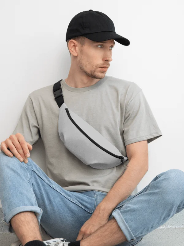 Minimal Gray All-Over Print Fanny Pack product image (1)