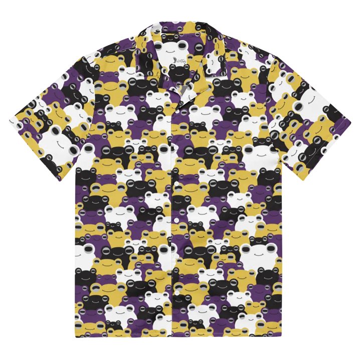 Frog-waiian Shirt Nonbinary Flag Colors product image (2)