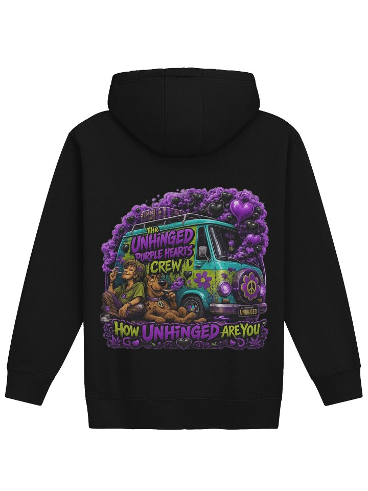 The Unhinged Purple Hearts Crew Hoodie product image (5)
