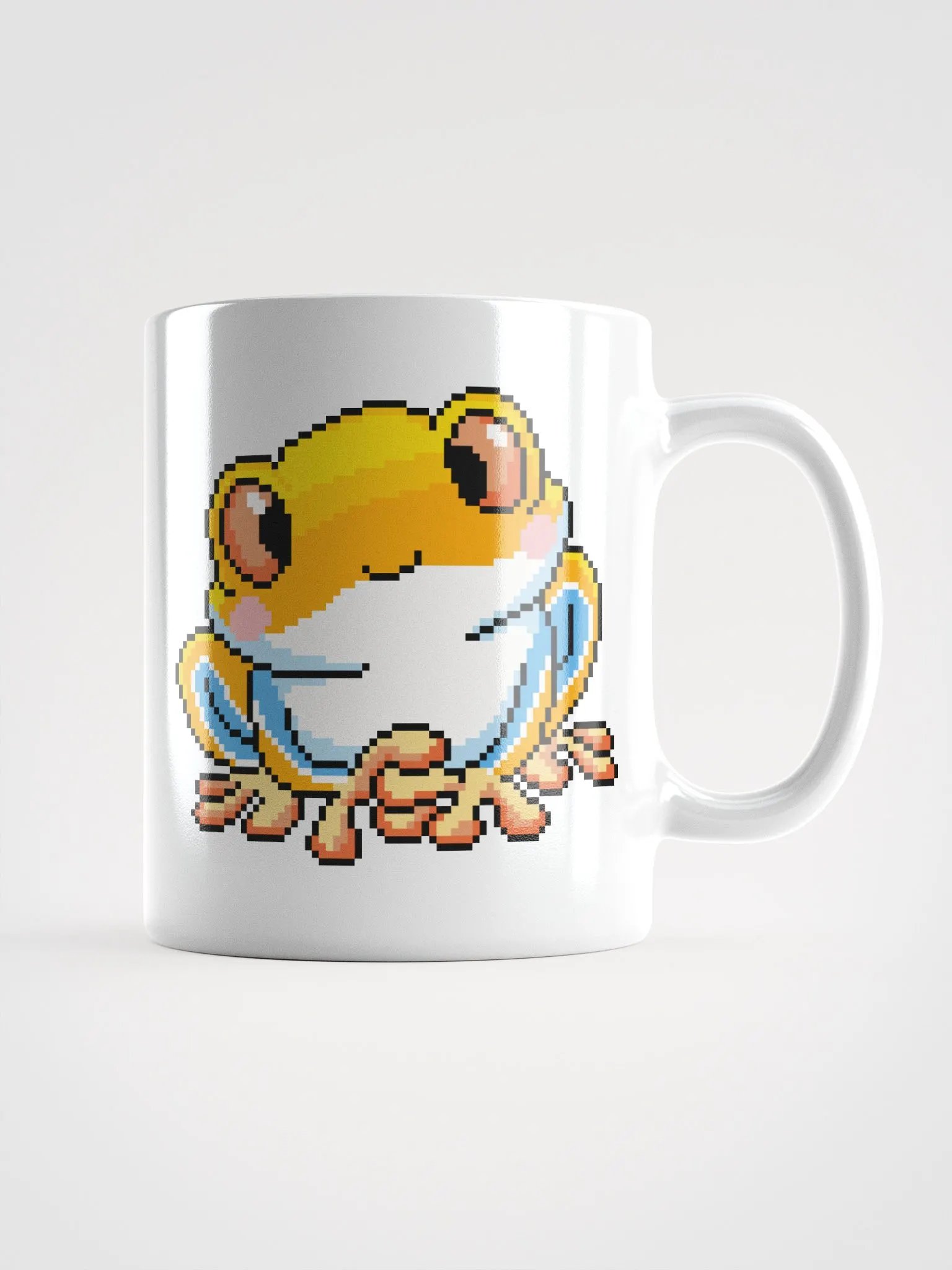Yellow Rip the Frog White Glossy Mug product image (2)
