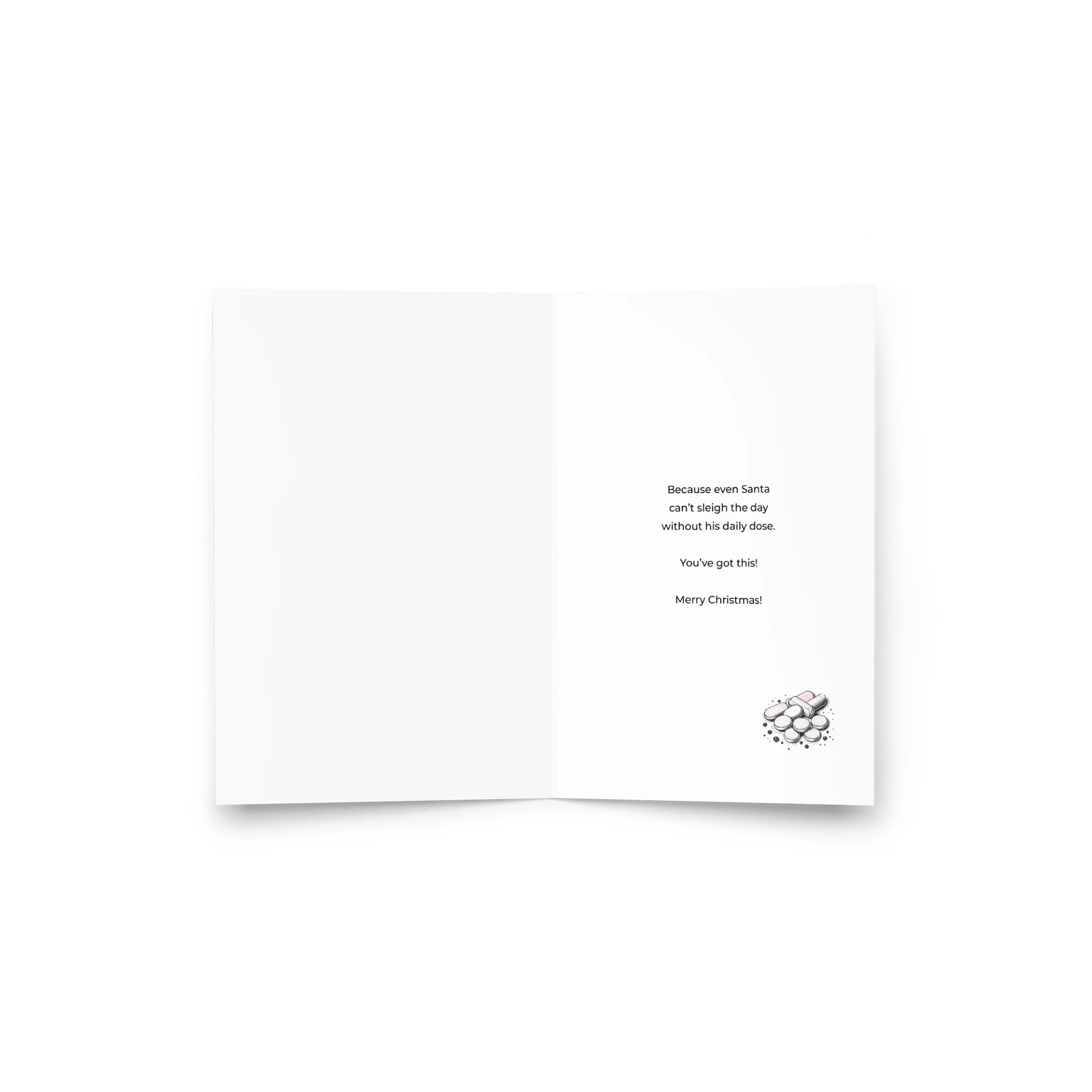 Ho Ho Hope You Took Your Meds Today Christmas Greeting Card product image (3)
