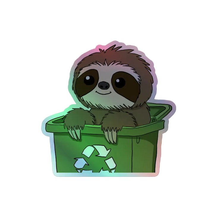 Holographic Sticker Sheet - Bin product image (2)
