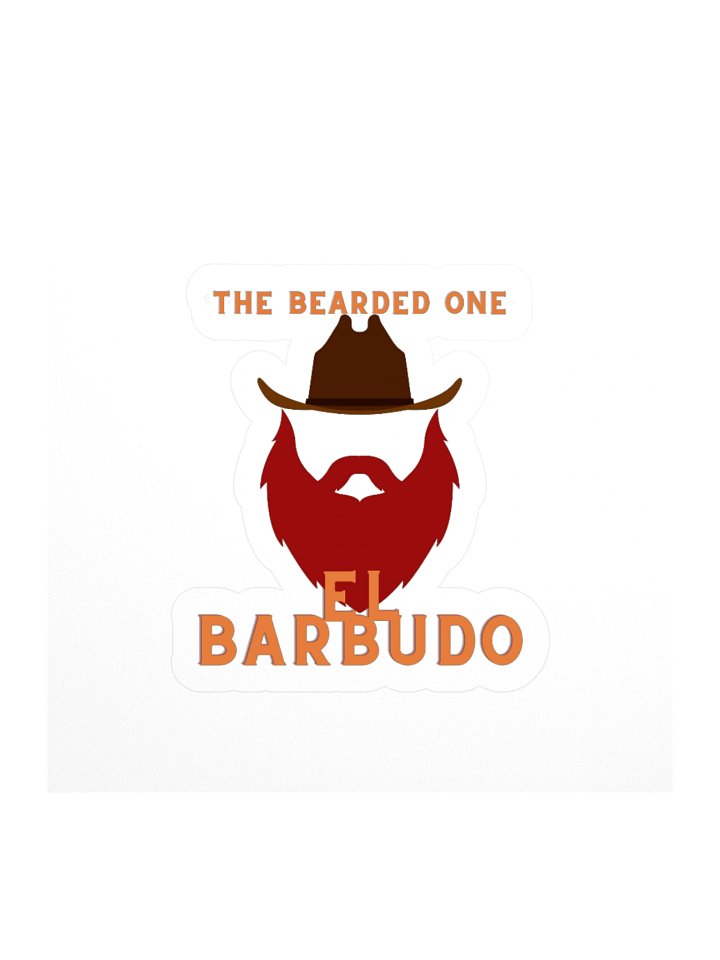 El Barbudo Kisscut Sticker product image (1)