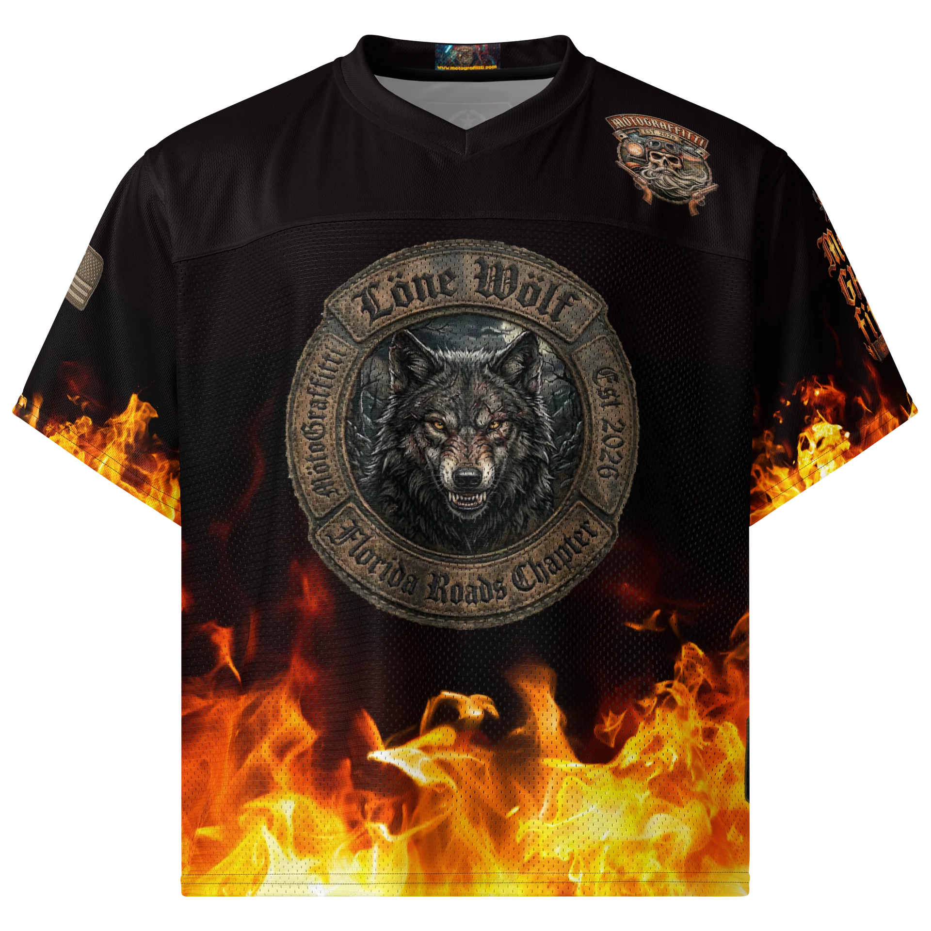 MötoGraffitti Löne Wölf Football Jersey product image (1)